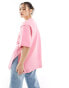 Фото #2 товара The Couture Club washed emblem t-shirt in pink