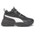 Фото #1 товара Puma Cassia Via Mid Lace Up Womens Black Sneakers Casual Shoes 39130908
