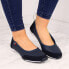 Leather openwork ballerinas Filippo W PAW198B navy blue