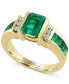 ფოტო #1 პროდუქტის EFFY® Sapphire (2-1/4 ct. t.w.) and Diamond (1/6 ct. t.w.) Ring in 14k Gold (Also Available in Emerald)