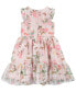 Little & Toddler Girls Burnout Organza Social Dress