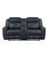 Фото #2 товара White Label Emilia 76" Double Reclining Love Seat with Center Console