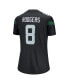 Фото #3 товара Women's Aaron Rodgers Stealth Black New York Jets Alternate Legend Player Jersey