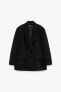 Oversize blazer with padded shoulders