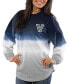 Фото #1 товара Women's Navy Villanova Wildcats Ombre Long Sleeve Dip-Dyed T-shirt