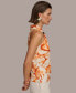 ფოტო #3 პროდუქტის Women's Printed Halter-Neck Hardware-Detail Top