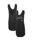 ფოტო #1 პროდუქტის Women's Black New Orleans Saints Off Season Swimsuit Cover-Up Dress