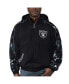 ფოტო #1 პროდუქტის Men's Black Las Vegas Raiders Thursday Night Gridiron Full-Zip Hoodie Jacket