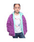 ფოტო #2 პროდუქტის Little and Big Girls' Reversible Sherpa Fleece Puffer Jacket