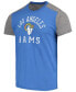 Фото #3 товара Men's Royal, Gray Los Angeles Rams Field Goal Slub T-shirt