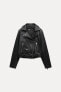 Фото #4 товара Faux leather biker jacket