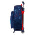 School Rucksack with Wheels Spider-Man Neon Navy Blue 27 x 33 x 10 cm
