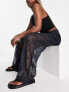 Фото #4 товара Armani Exchange sheer wide leg trousers in black