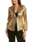Gracia Sequin Blazer Women's Gold S