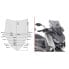 GIVI D2136S Low&Sports Yamaha X-Max 125/300/400 windshield - фото #1