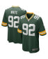 Фото #1 товара Men's Reggie White Green Green Bay Packers Game Retired Player Jersey