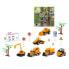 Фото #1 товара Набор игрушечного транспорта BB Fun автомобили для дорожных работ 1:64 22 x 22 см