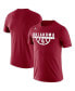 Фото #1 товара Men's Crimson Oklahoma Sooners Basketball Drop Legend Performance T-shirt