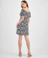 ფოტო #2 პროდუქტის Women's Off-The-Shoulder Jersey A-Line Dress