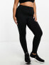 ASOS 4505 Curve Icon run tie waist legging with pocket in black