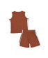 Фото #2 товара Toddler Boys and Girls Texas Orange Texas Longhorns Vecna Tank Top and Shorts Set