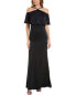 Фото #1 товара Aidan Mattox Cold-Shoulder Gown Women's Blue 0