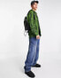 Фото #4 товара COLLUSION oversized check shirt in green