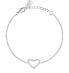 Decent silver bracelet Heart with zircons Silver LPS05AWV25