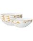 Фото #1 товара Raptures Gold Set of 4 Cereal Bowls, Service For 4