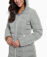 Фото #4 товара Women's Faux-Fur-Lined Hooded Puffer Coat