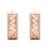 Decent bronze earrings with zircons EA482R