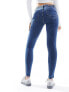 ONLY pushup skinny jeans in dark blue denim