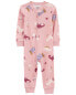 Фото #3 товара Toddler 1-Piece Dinosaur 100% Snug Fit Cotton Footless Pajamas 2T