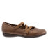 Фото #1 товара Trotters Della T1953-222 Womens Brown Leather Slip On Ballet Flats Shoes 7