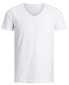 JJEBASIC V-NECK TEE 12059219 OPT WHITE men´s t-shirt