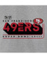 Фото #4 товара Men's Heather Gray San Francisco 49ers 2023 NFC Champions Two-Sided Roster Big and Tall T-shirt