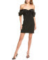 Фото #1 товара Ml Monique Lhuillier Luna Crepe Mini Dress Women's Black 6