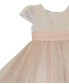 ფოტო #3 პროდუქტის Baby Girls Fit-and-Flare Satin and Tulle Dress