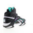 Reebok Shaq Attaq Mens Black Leather Lace Up Athletic Basketball Shoes