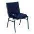 Фото #5 товара Hercules Series Heavy Duty Navy Blue Dot Fabric Stack Chair