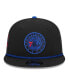 Фото #2 товара Men's Black Philadelphia 76ers Back Laurels 9FIFTY Snapback Hat
