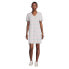 ფოტო #3 პროდუქტის Petite Slub Short Sleeve V Neck Above Knee T Shirt Dress