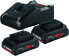 Фото #1 товара Bosch Professional 18 V System Battery Set (2 x 40 Ah Battery + Charger GAL 18 V-40, in Box)