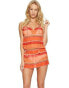 Фото #1 товара Polo Ralph Lauren 168845 Womens Striped Dress Cover-up Swimwear Coral Size Large