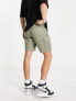 New Look slim fit cargo shorts in khaki W28 L32 - фото #3