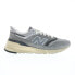 Фото #1 товара New Balance 997R U997RHA Mens Gray Suede Lace Up Lifestyle Sneakers Shoes