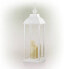 Фото #3 товара 28" Candlelit Lantern with LED Lights White - Alpine Corporation