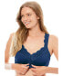 Фото #1 товара Plus Size Front Close Wireless Gel Strap Bra