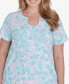 Фото #5 товара Plus Size Spring Into Action Short Sleeve Top