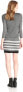 Joie Women's 241073 Lavender Striped Jersey Blouson Dress Size M